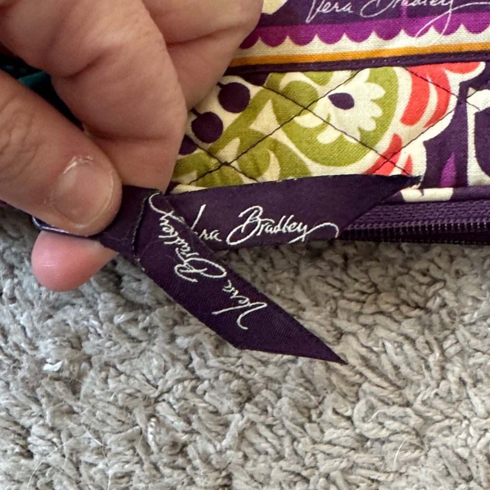 Vera Bradley Purple Floral Quilted Tablet Case / J38 - Picture 3 of 5